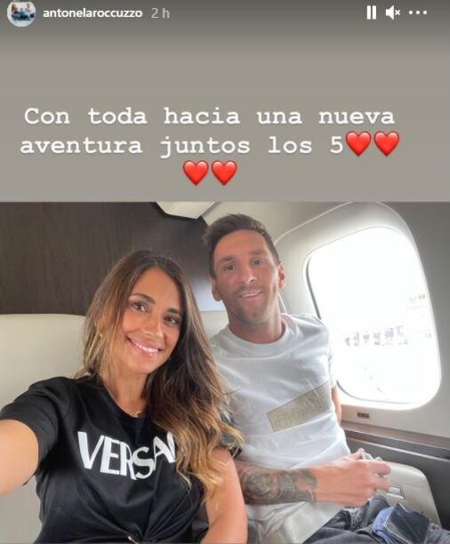 Antonela Roccuzzo y Lionel Messi