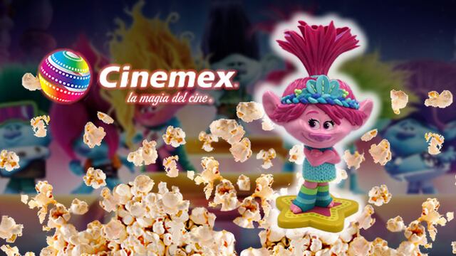 Combo de palomera de Trolls en Cinemex