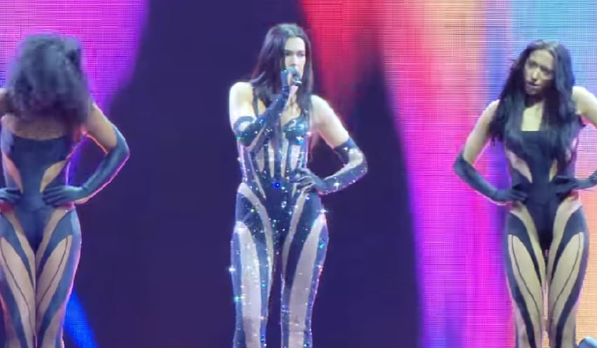 Belinda y Wendy Guevara le habrían copiado el outfit a Dua Lipa