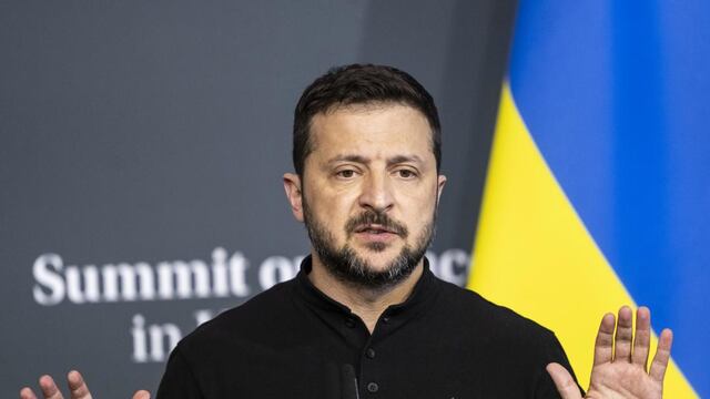 Volodímir Zelenski en Cumbre para la paz de Ucrania en Suiza