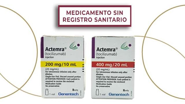 Cofepris alerta sobre Actemra, medicamento no autorizado en México