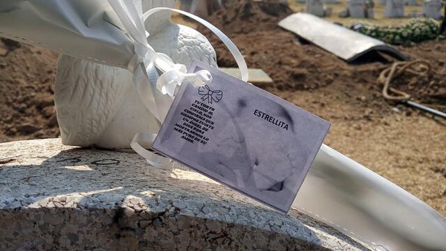 Sepultan a la bebé Estrellita