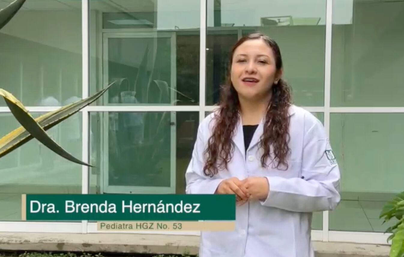 Doctora Brenda Hernández, pediatra del Hospital del IMSS No. 53