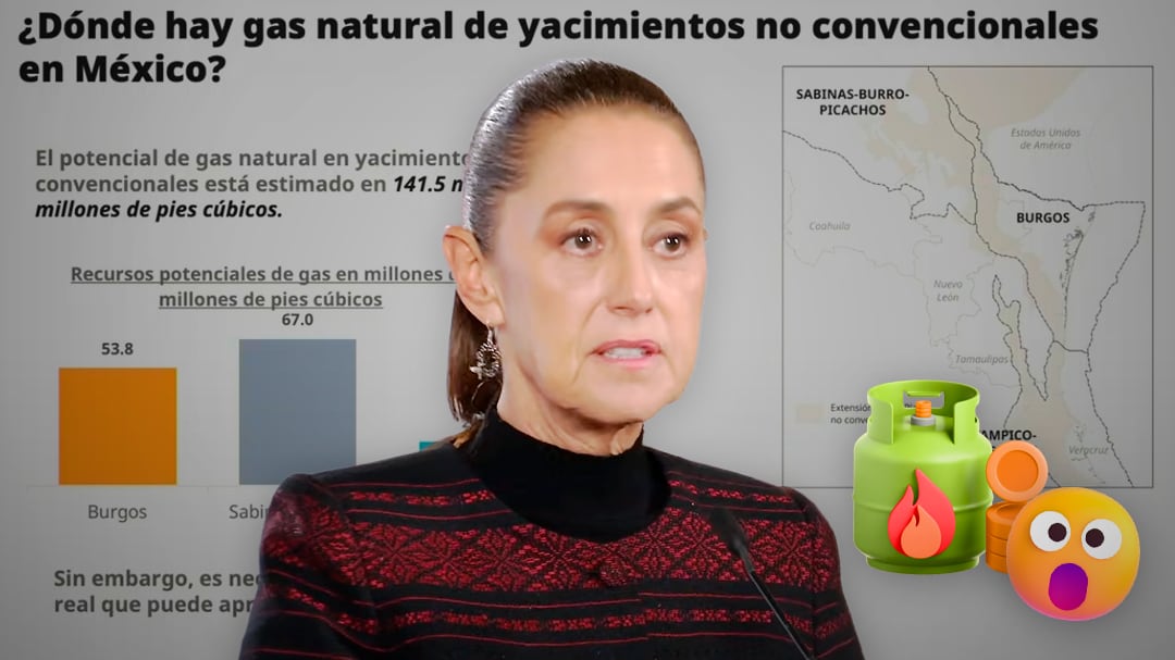 Cuatro cuencas concentran el potencial de gas natural para fracking planteado por Sheinbaum