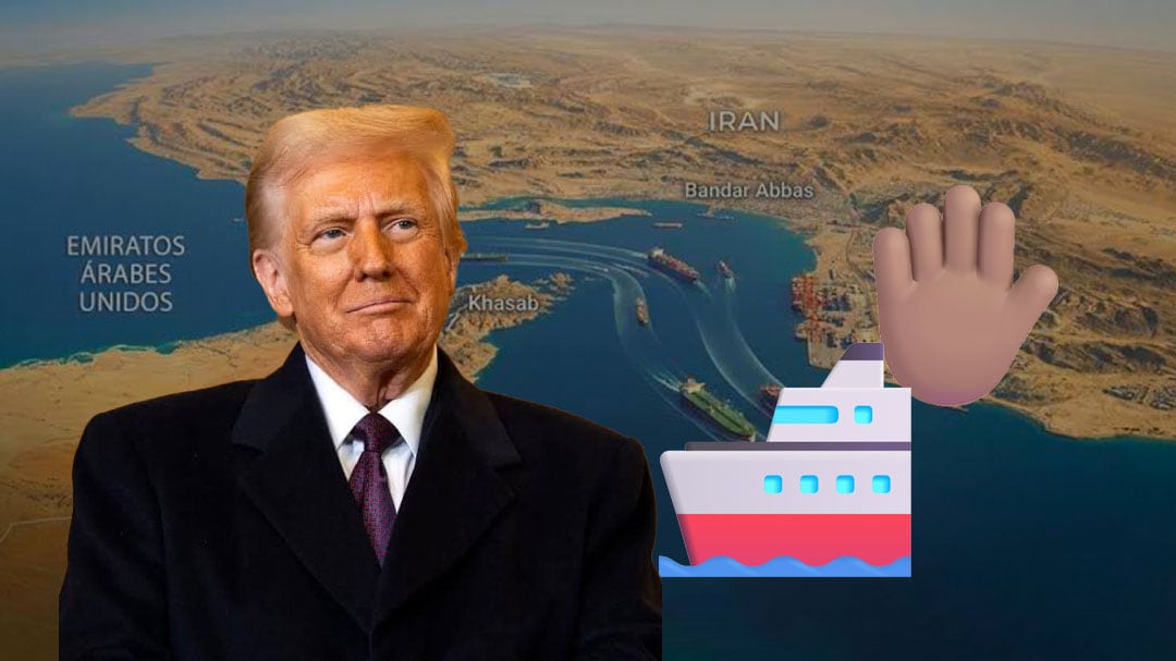 Trump detiene tránsito en el estrecho de Ormuz por negociaciones con Irán