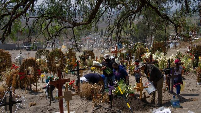 Sepelio en Chalco.