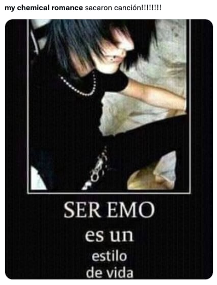 Memes por el regreso de My Chemical Romance