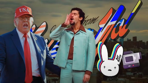 Bad Bunny se burla de Donald Trump con el video de NUEVAYoL en Youtube, en Día de la Independencia de Estados Unidos