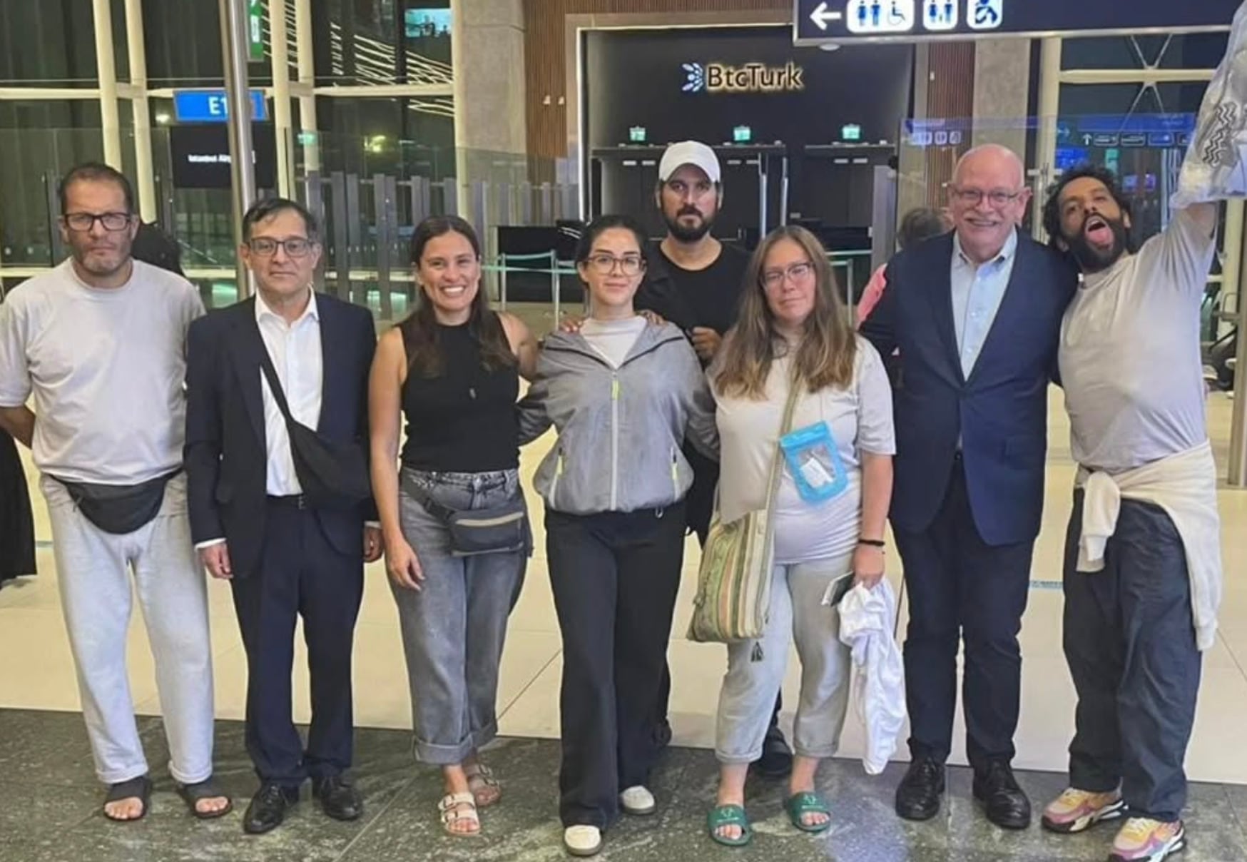 Mexicanos que viajaban en la flotilla Global Sumud