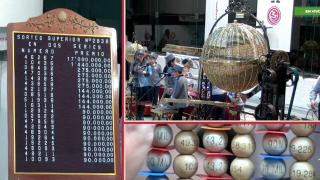 Resultados Sorteo Superior 2838 de Lotería Nacional: Ganadores de hoy 14 de marzo