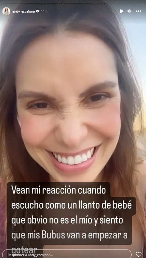 Andrea Escalona comparte el miedo que sintió su primer día como madre.