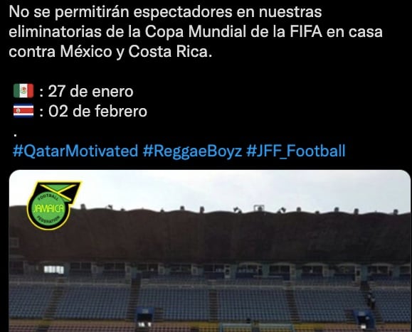 Selección de Jamaica sobre el partido ante México.