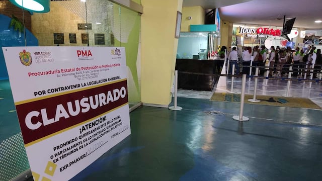 Clausuran Acuario de Veracruz