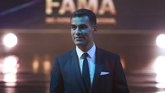 Rafael Márquez, durante la investidura del Salón de la Fama.