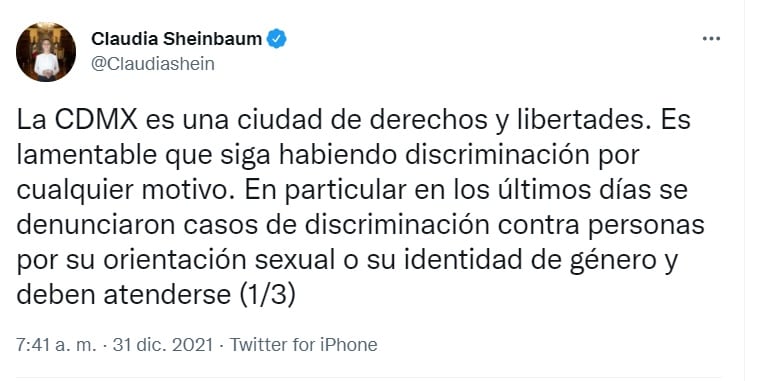Claudia Sheinbaum sobre caso Six Flags