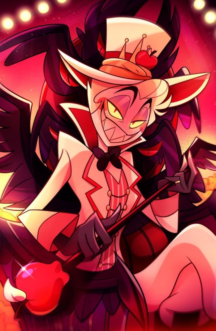 Fondo de pantalla de Lucifer Morningstar de Hazbin Hotel