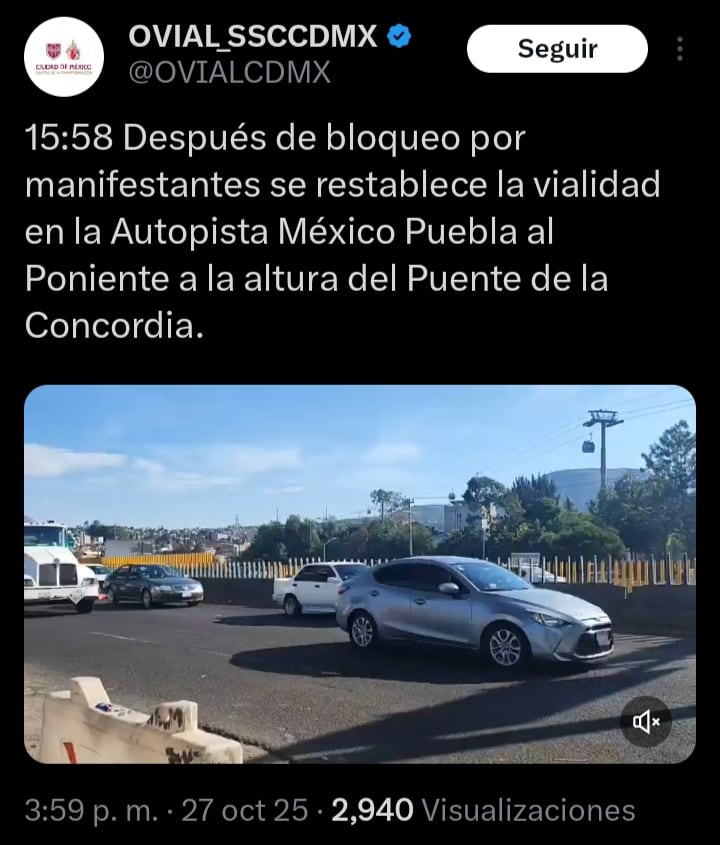 Retiran bloqueo en vialidades
