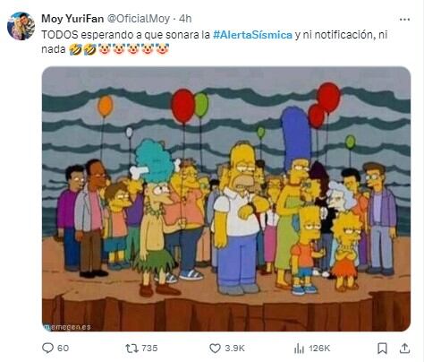 Memes por la prueba de alerta sísmica