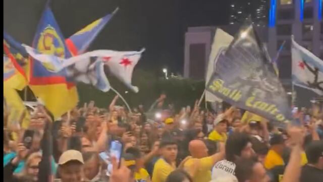 Afición del Club América en Los Ángeles