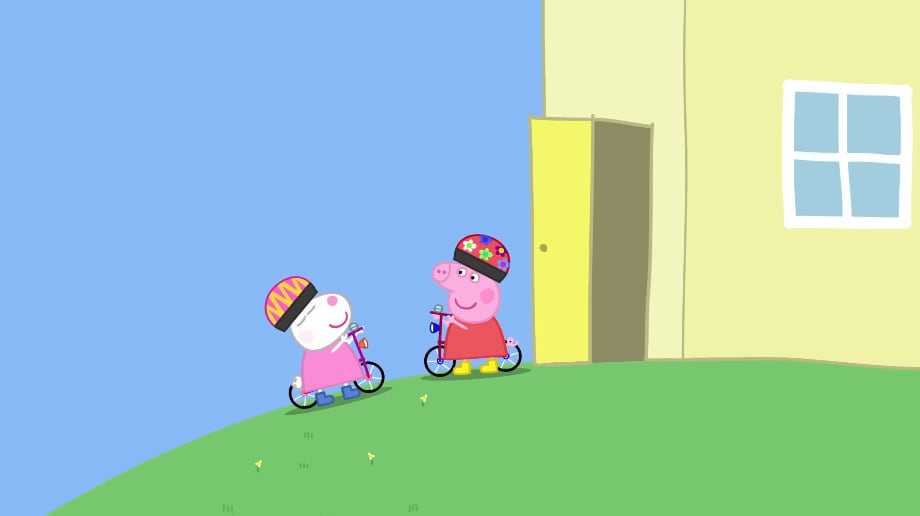 Peppa Pig por el Día de ir en bicicleta al trabajo