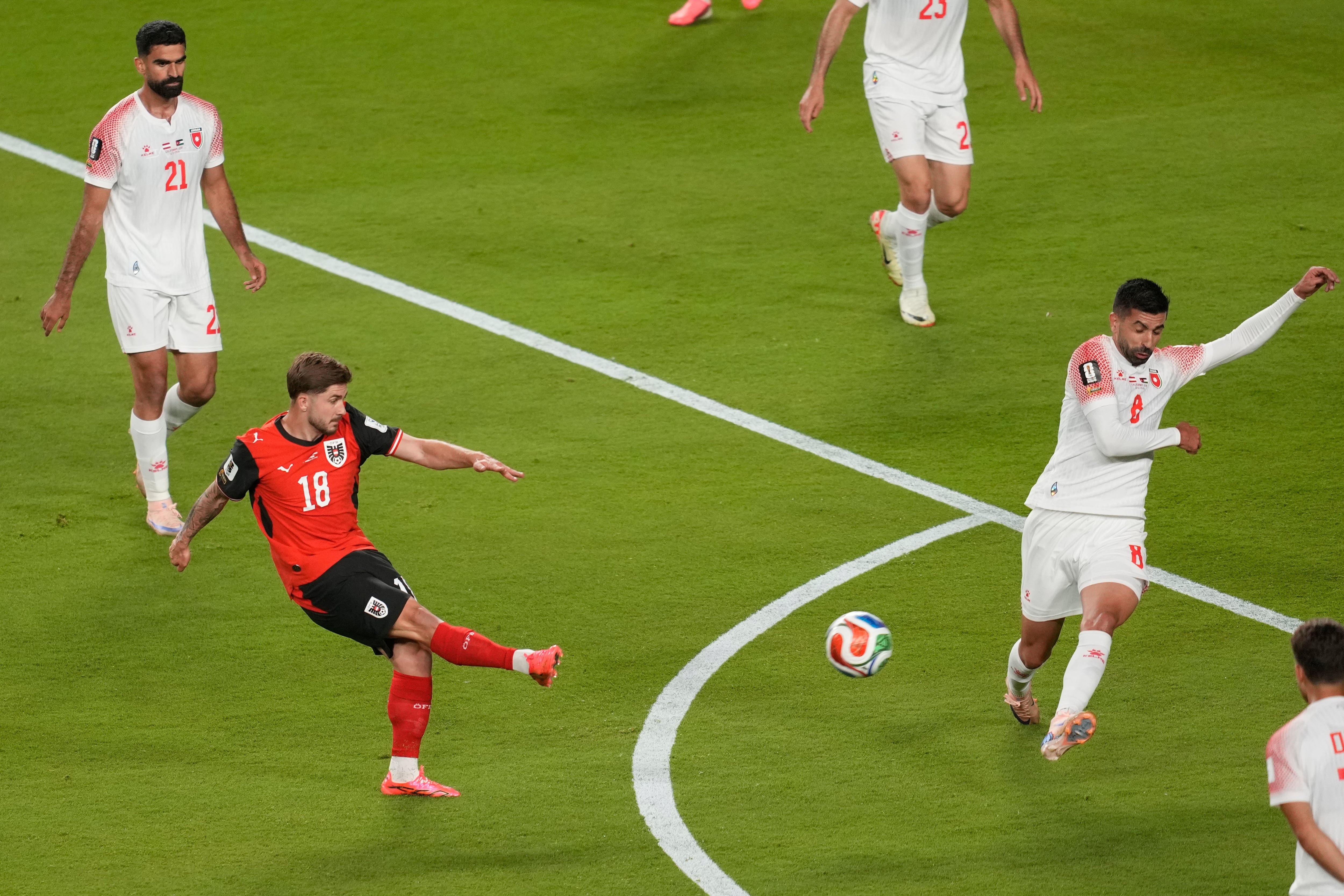 Austria derrota a Jordania y comparte el liderato con Argentina del Grupo J.