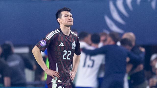Hirving Lozano, en la derrota de México ante Estados Unidos.