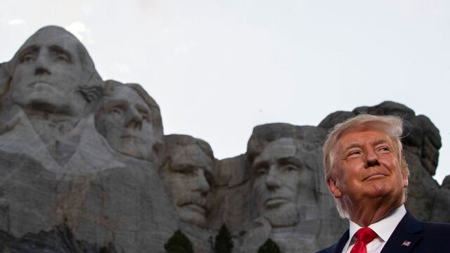 Trump en Monte Rushmore