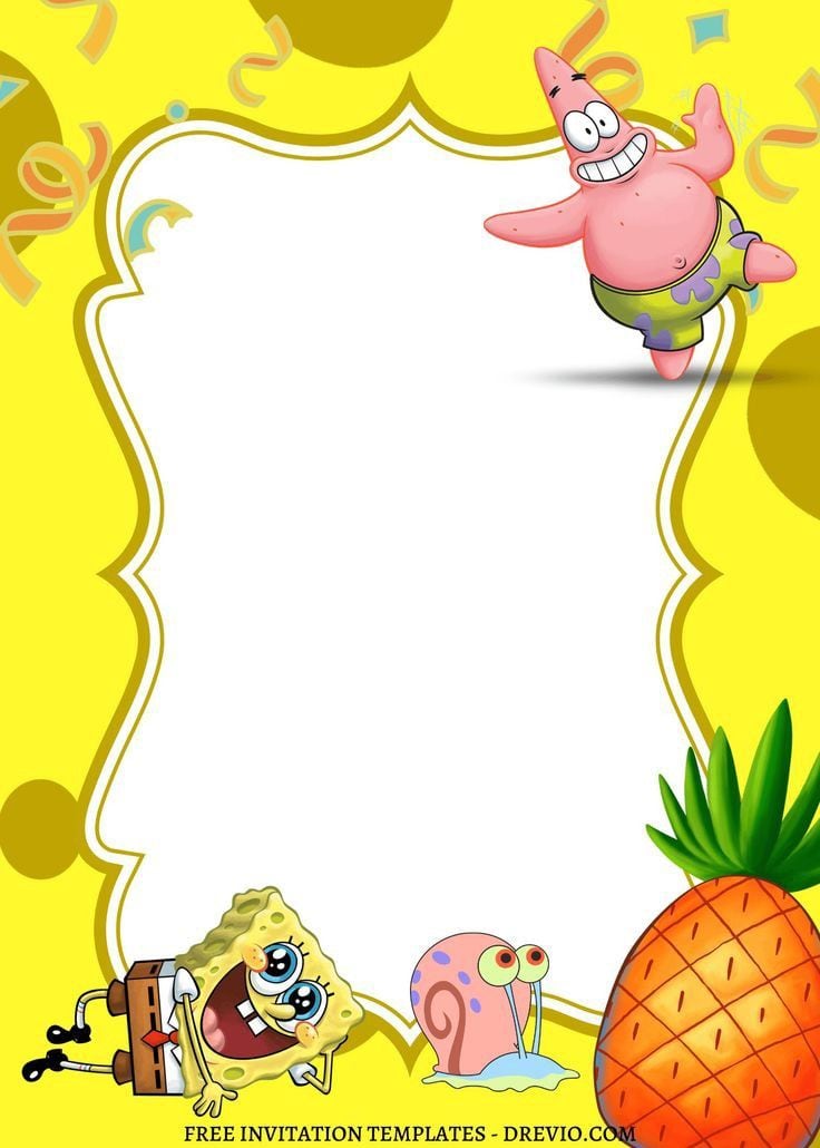 Tarjetas de Bob Esponja de cumpleaños