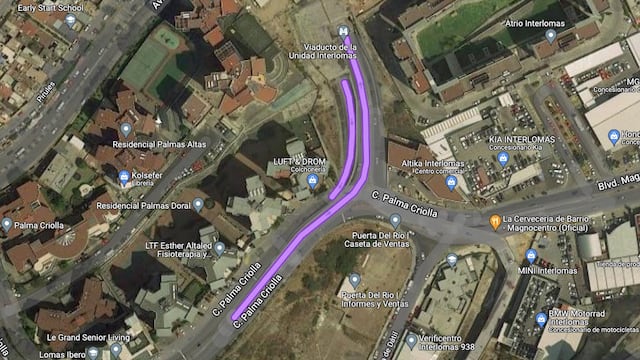 Puente en Bosque Real, municipio de Huixquilucan