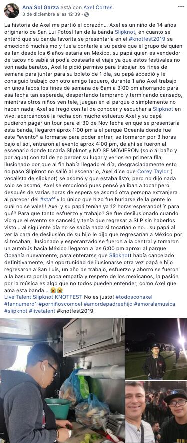 Ana contó la historia de Axel