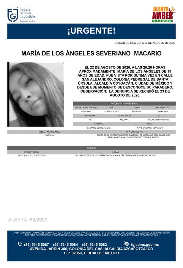 Ficha de búsqueda de María