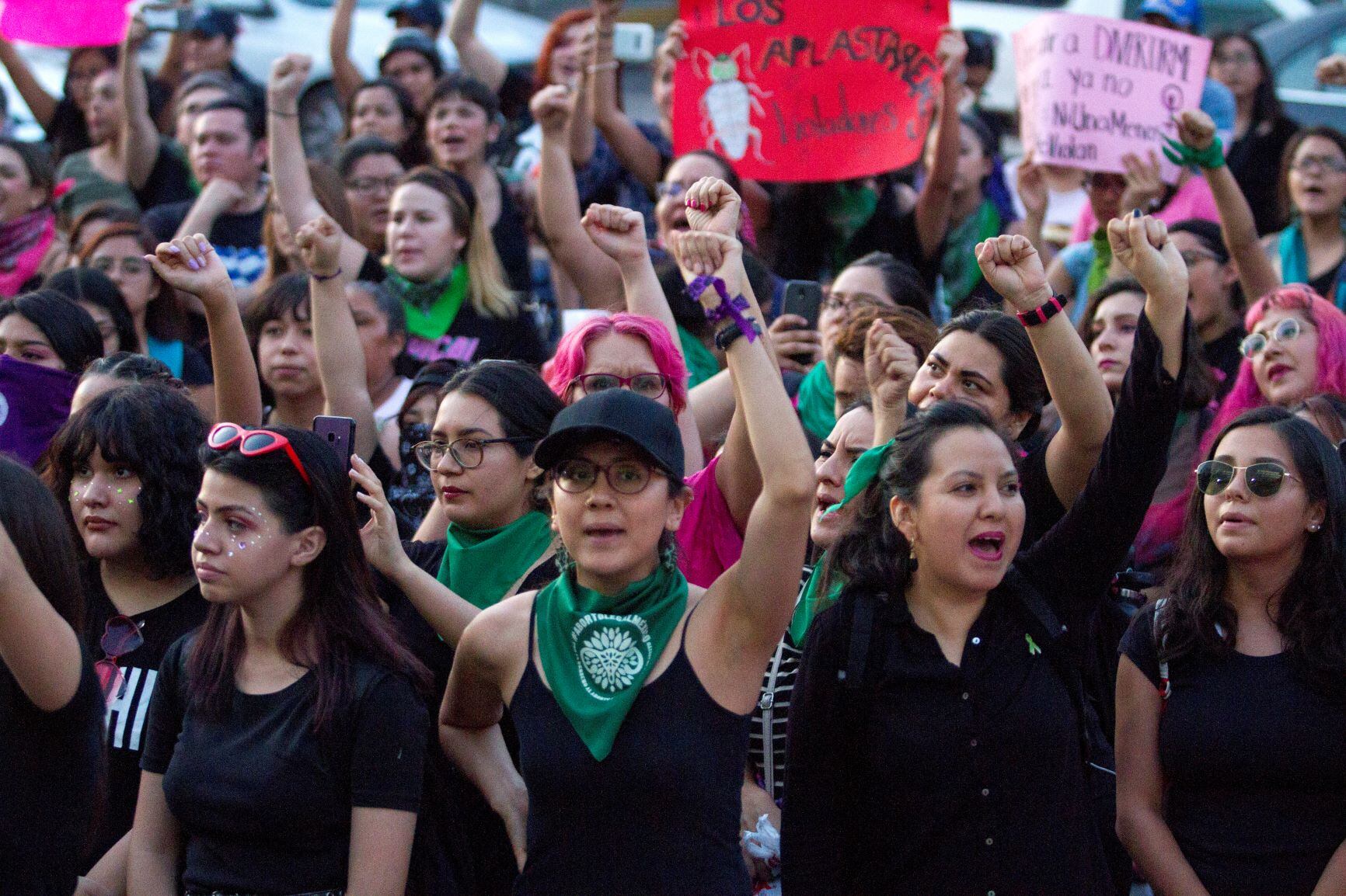 Protesta por violencia hacia las mujeres.
