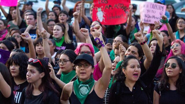 Protesta por violencia hacia las mujeres.