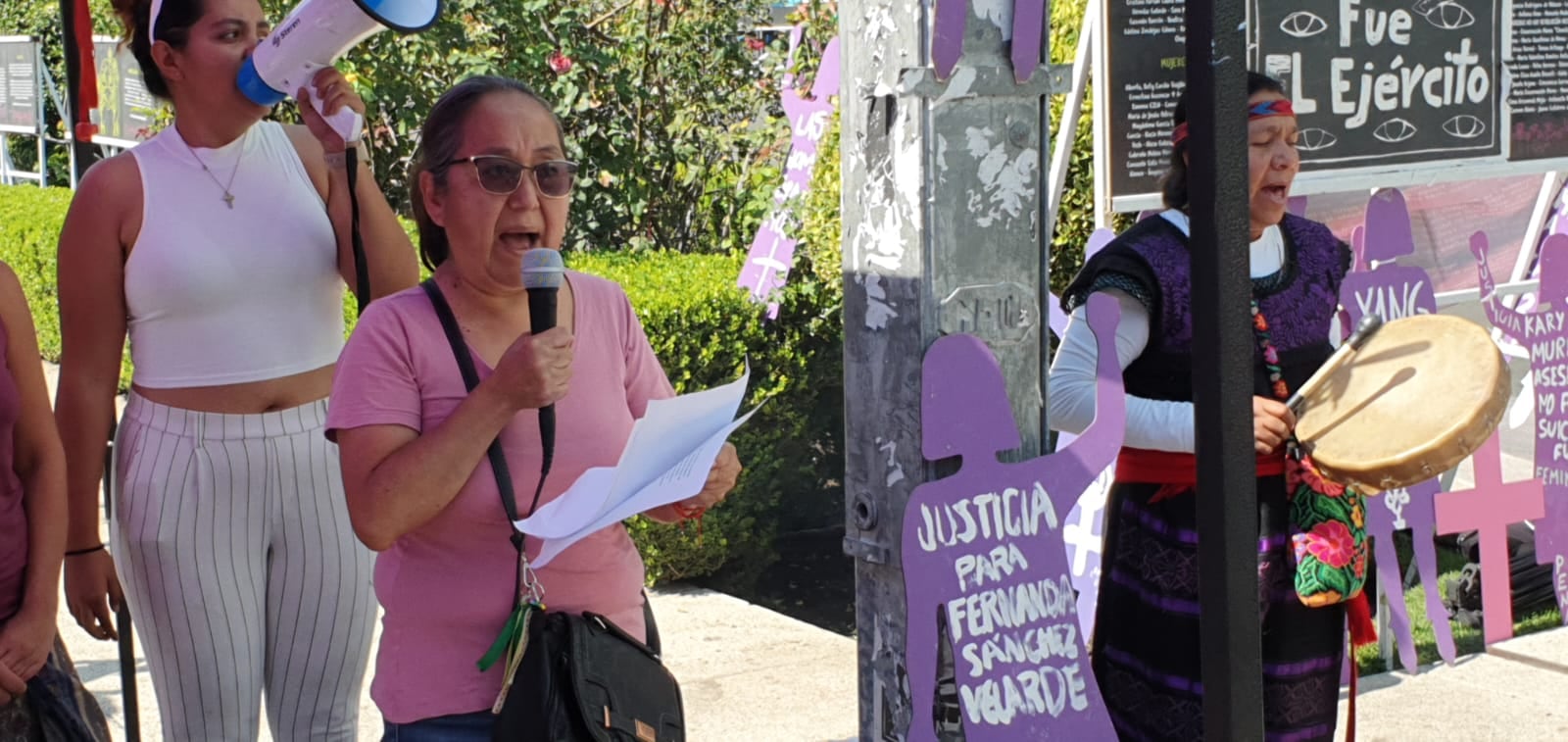 Protesta por la reducción de la sentencia en el feminicidio de Fer