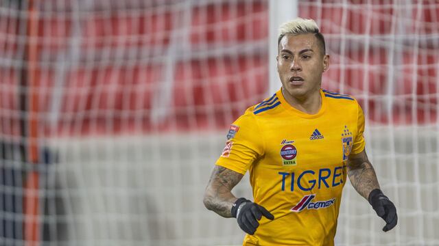 Vargas celebra el gol del triunfo