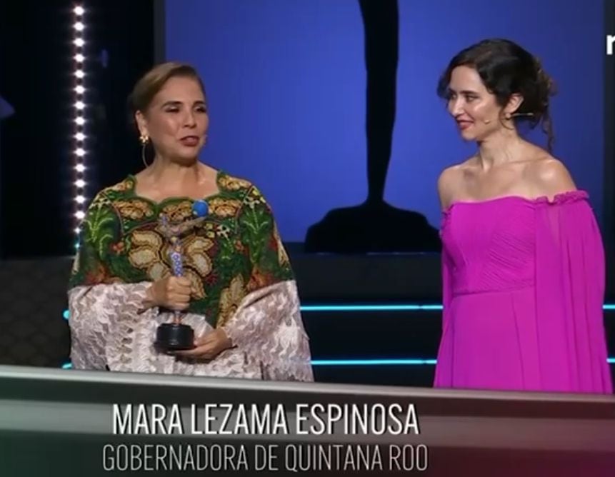 Mara Lezama destaca la Nueva Era del Caribe Mexicano en la entrega de los Premios Platino 2024