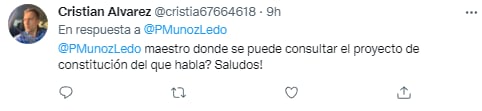 Usuarios desean buen viaje a Belice y Perú a Porfirio Muñoz Ledo; le cuestionan donde puede leer su proyecto