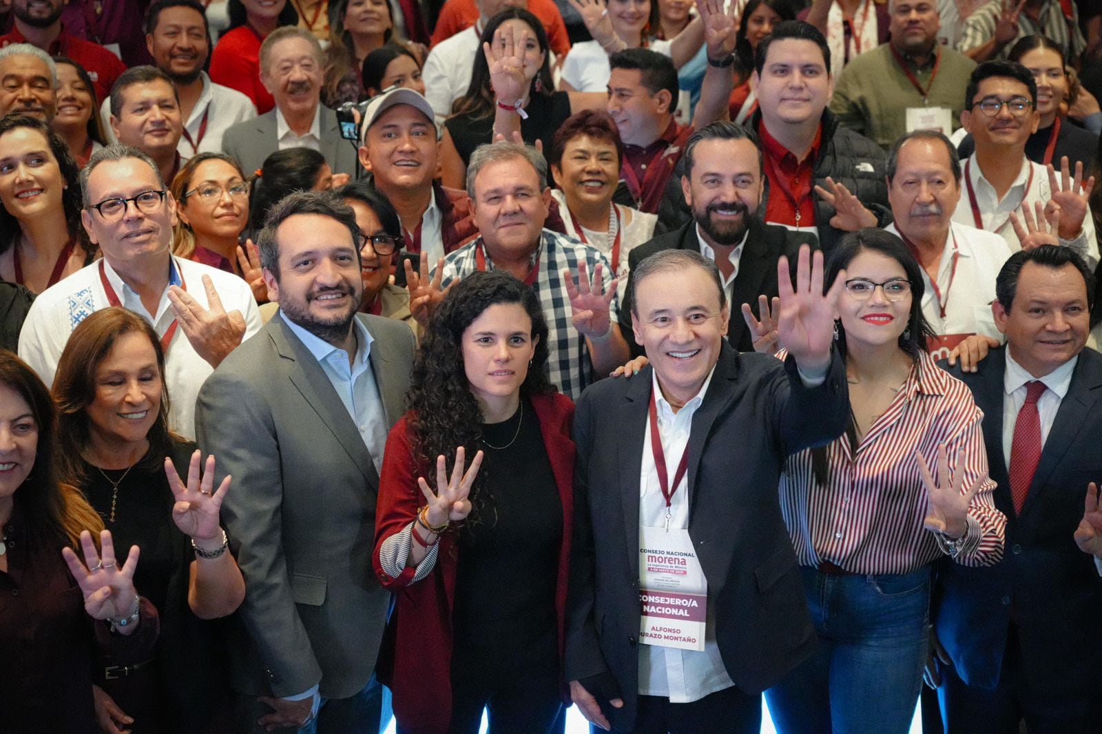 Alfonso Durazo encabeza sesión del Consejo Nacional de Morena.