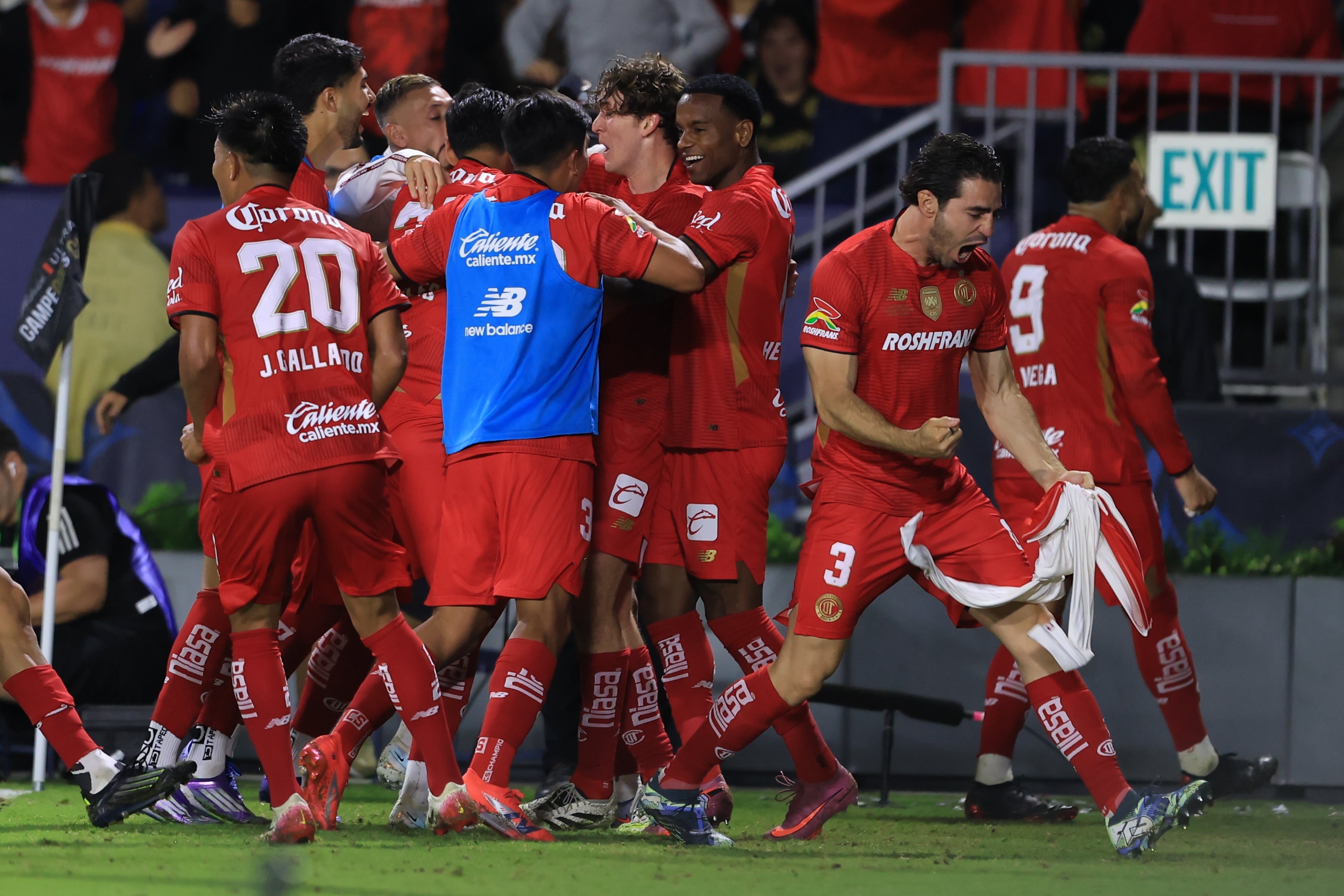 Jugadores del Club Deportivo Toluca.