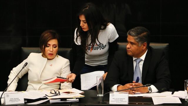 Rosario Robles comparece ante el Senado de la República