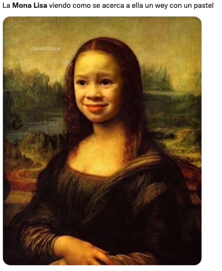 Memes del pastelazo a La Mona Lisa