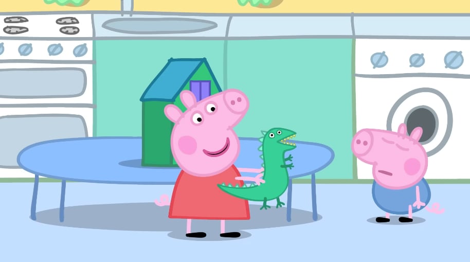 Peppa Pig y su hermano George