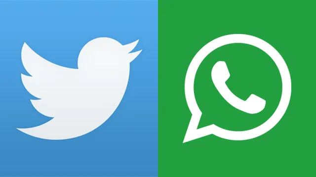 Twitter y WhatsApp
