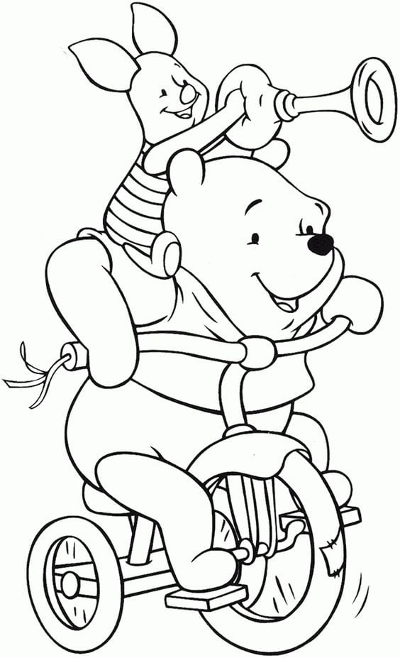 Dibujos de Winnie the Pooh para colorear