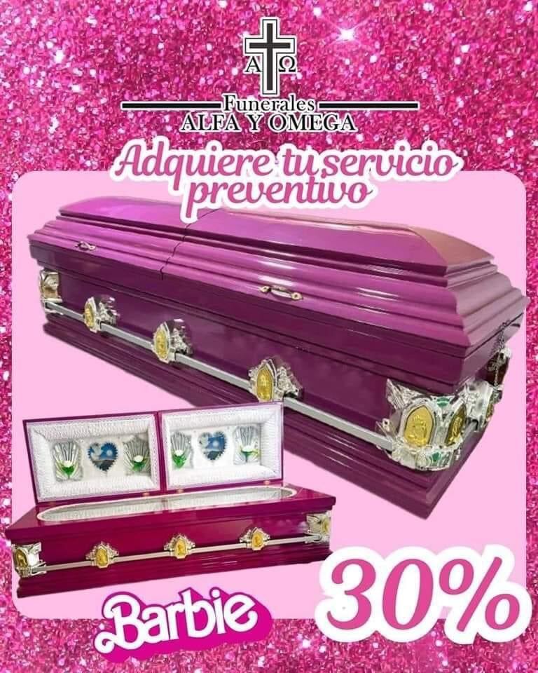 ¿Ataúd de Barbie? Alguien se tomó muy en serio pensar en la muerte y este es el precio en oferta