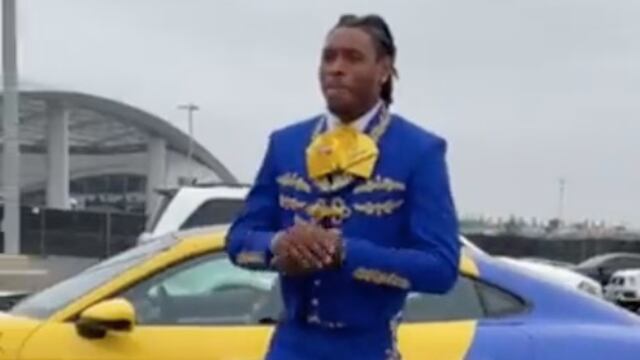Jalen Ramsey llegó vestido como mariachi