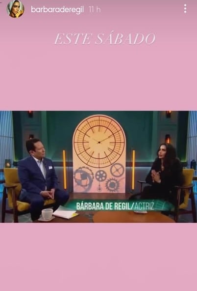 Bárbara de Regil en programa de Gustavo Adolfo Infante.