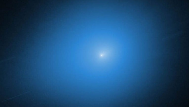 Imagen del cometa 3I/ATLAS tomada por el Hubble