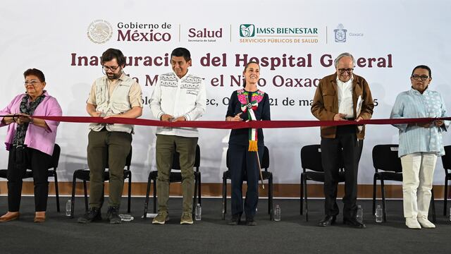 Claudia Sheinbaum inaugura Hospital General de la Mujer y la Niñez, en San Bartolo Coyotepec, Oaxaca