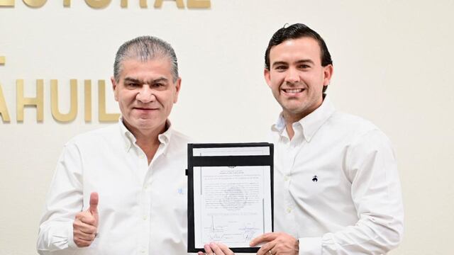 Miguel Riquelme y su suplente Gabriel Elizondo